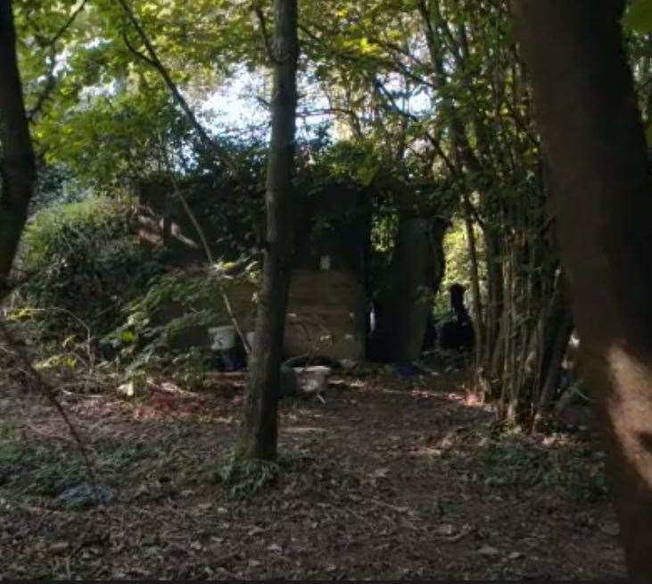 For five years Ricardas Puisys lived in this shack in woodland fearing for his life. (45843733)
