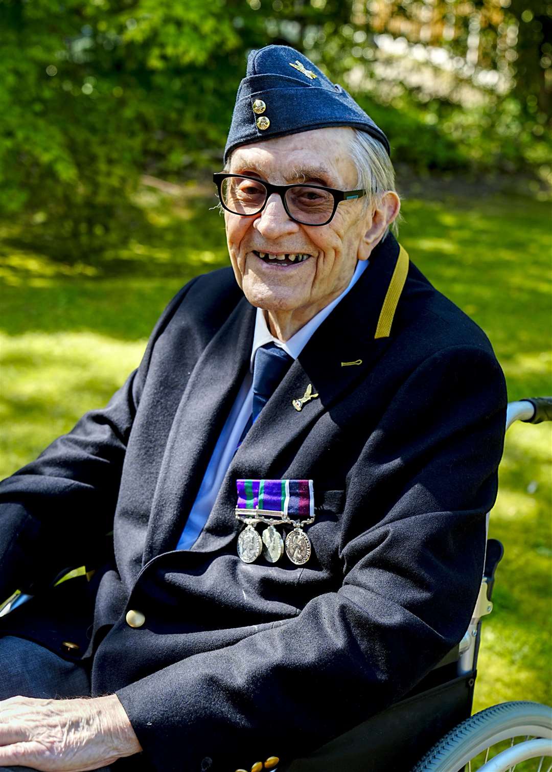 Reg Mitchell, 99, served with the RAF for 25 years (Peter Byrne/PA)