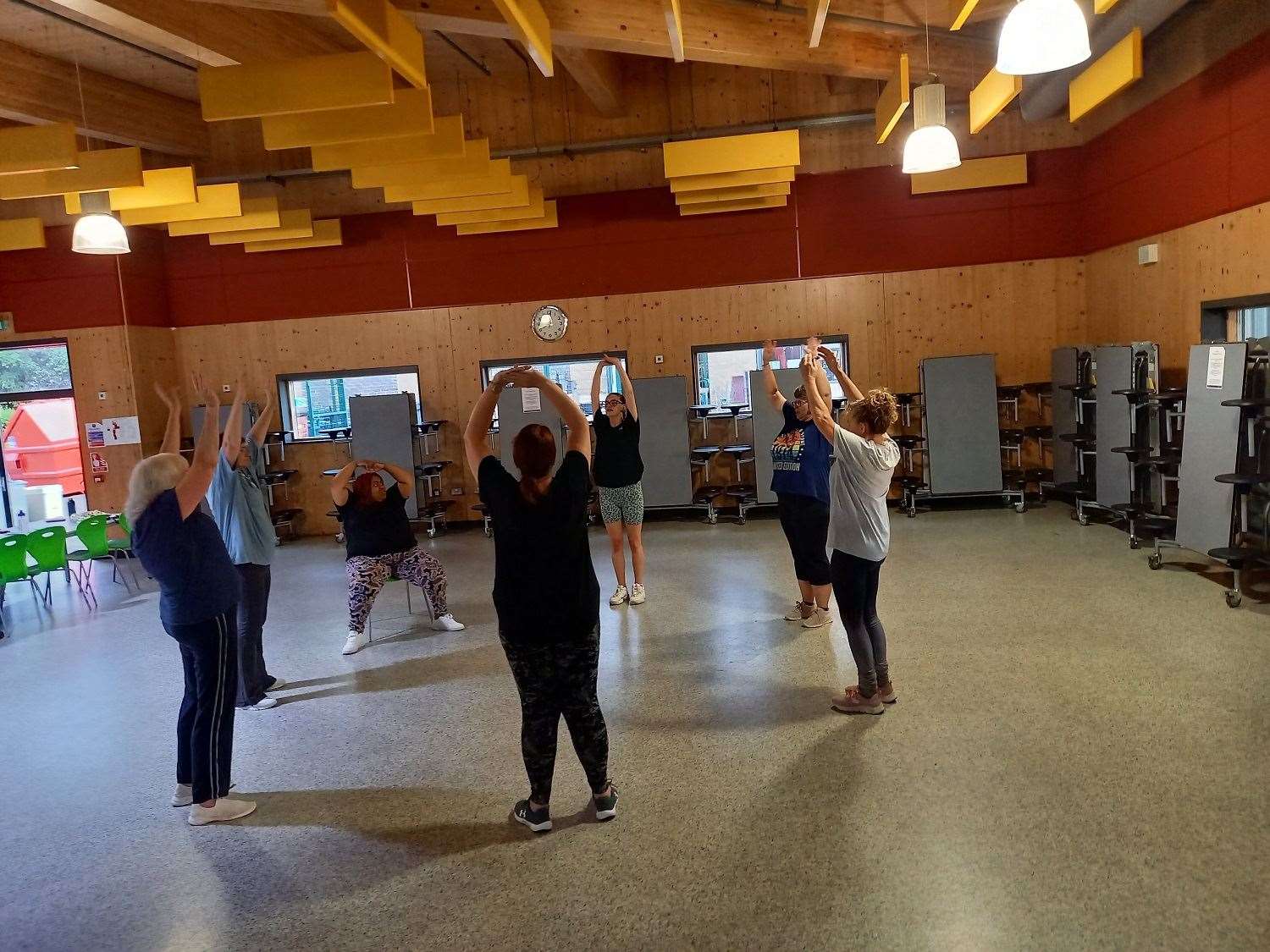 In action - the last March-based wellbeing dance and stretch (fun choreographed dance class) group. New sessions launch this month.