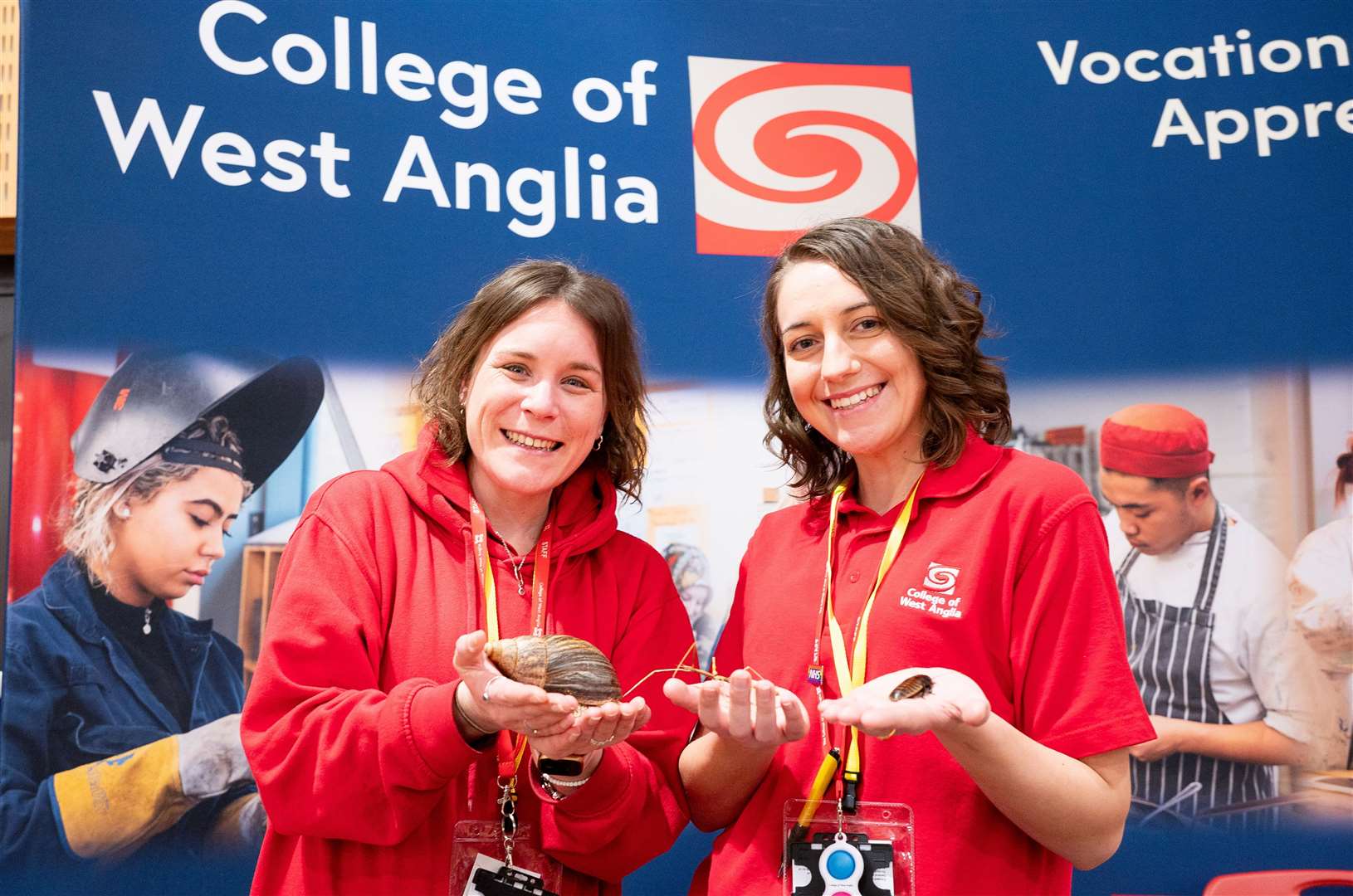 Kelly Kitchener and Courtney Masterson of the College of West Anglia. Picture credit: Ian Burt/Barking Dog Media