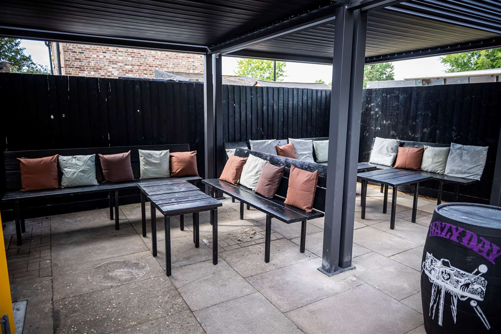 The Acre has a new covered area making it suitable for use all year round. Picture: Greene King.