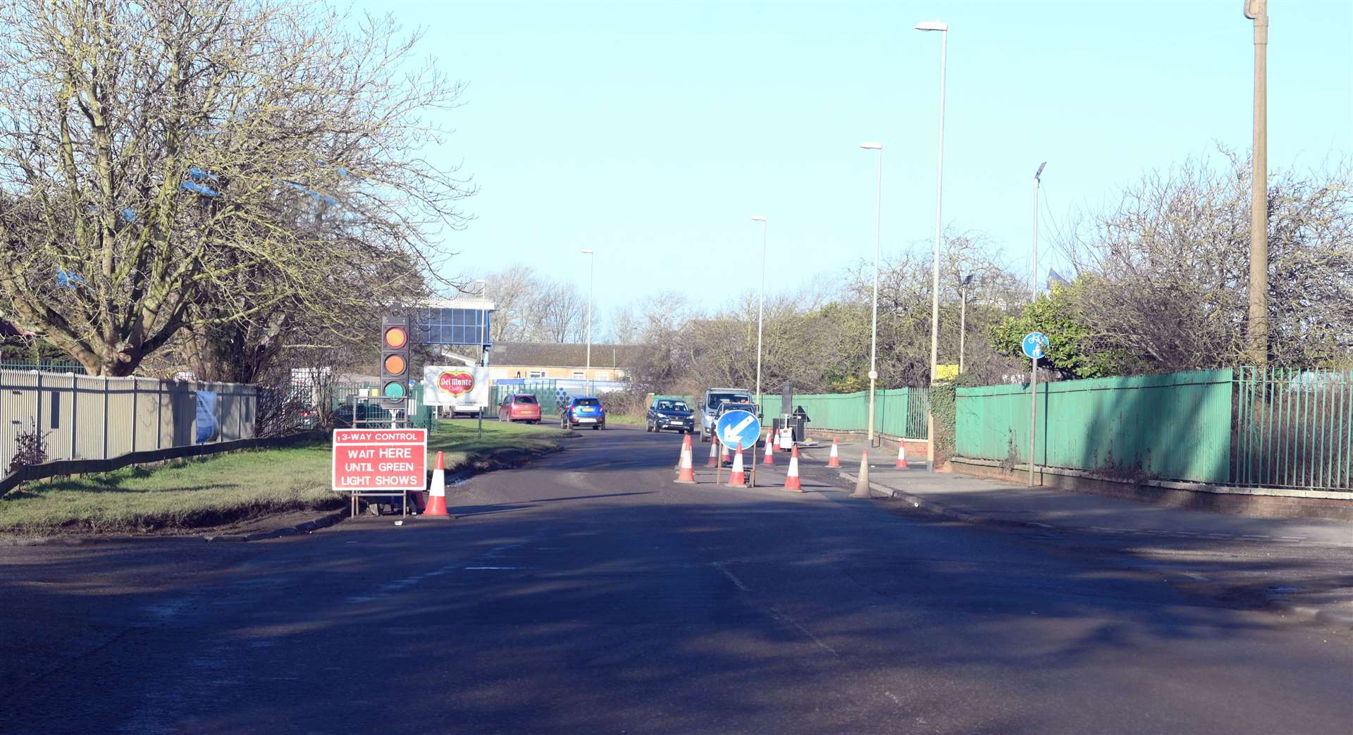 Traffic problems at Weasenham Lane in Wisbech.
