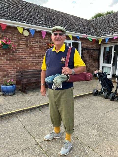Mike Robinson in his vintage clothes