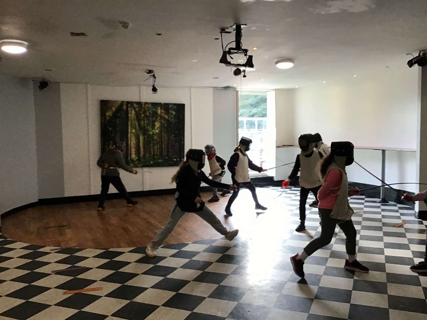 Pupils enjoyed fencing.