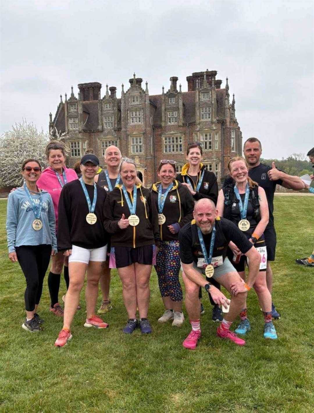 Three Counties Running Club members at the Little Lifts event.