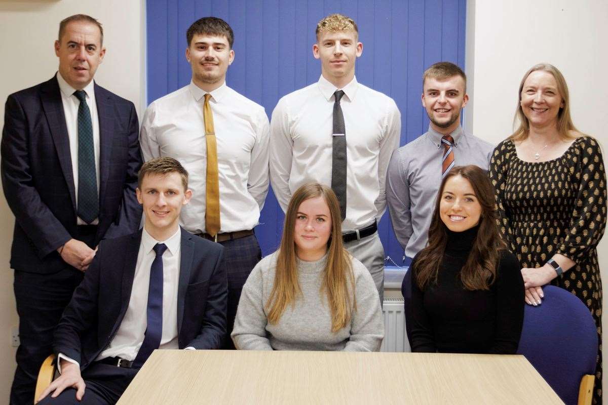 From left: Paul Farrow, Matt Dobing, Tom Gilbert, Josh Ford, Jess Boer, Josh Tyers, Sophie Cole, and SharonEdwards.