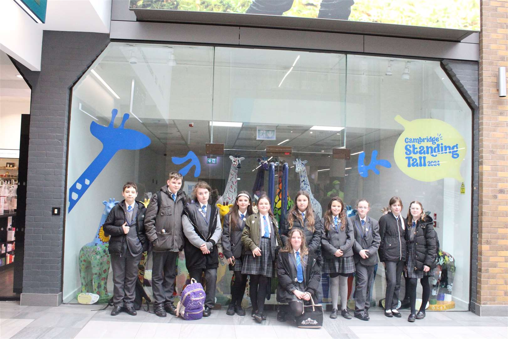 The students from Marshland High School that went to Cambridge