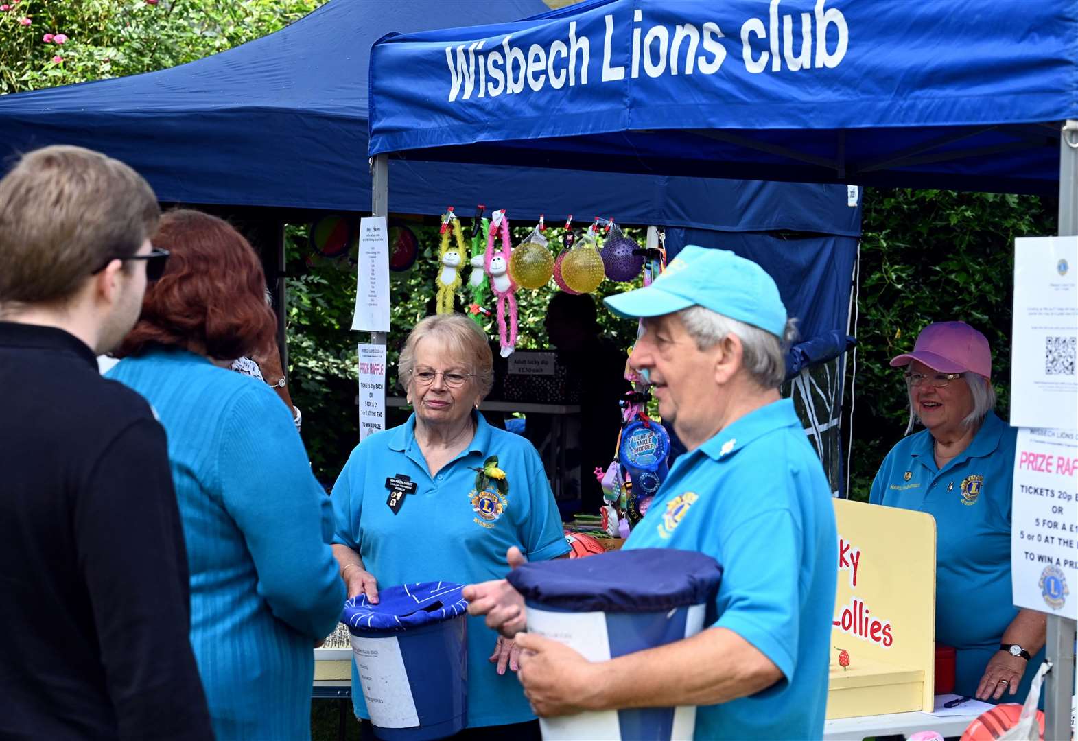 Wisbech Rose Fair stalls outside St Peter's Church. Photo: Adam Fairbrother.