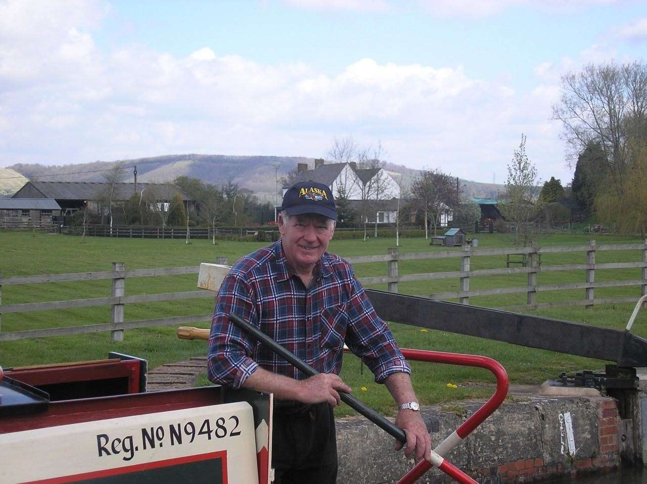 Charlie on his own narrowboat. (54257595)