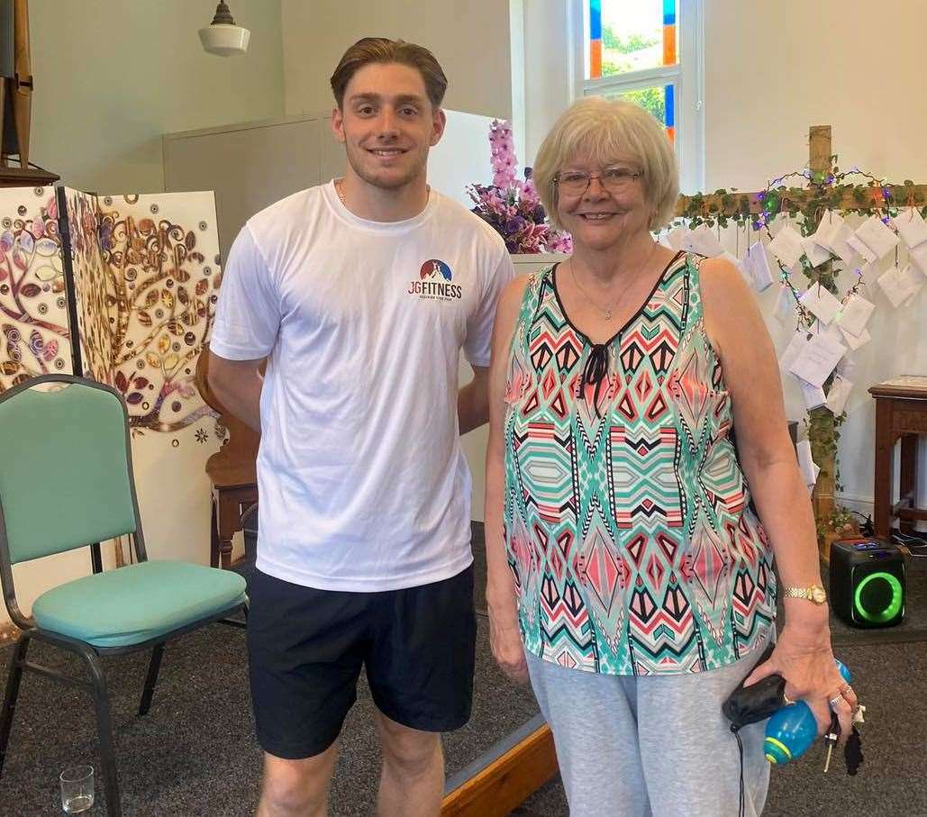 Jake with one of his clients
