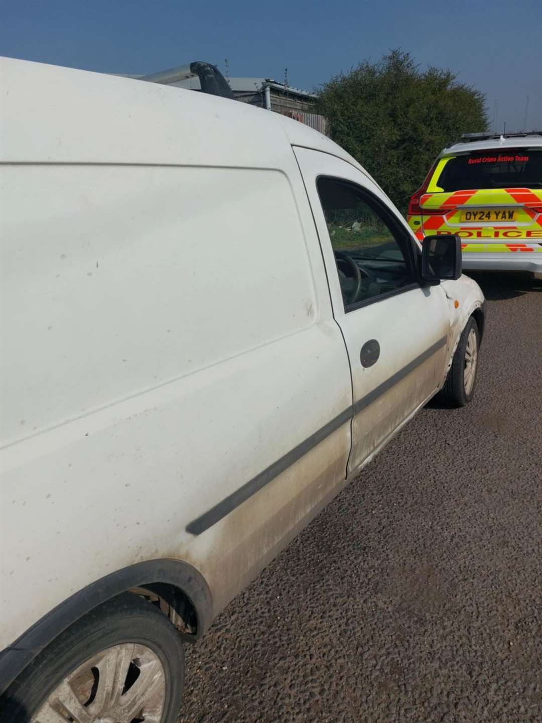 The van was found to have no tax, no MOT, was uninsured and the driver had an expired licence