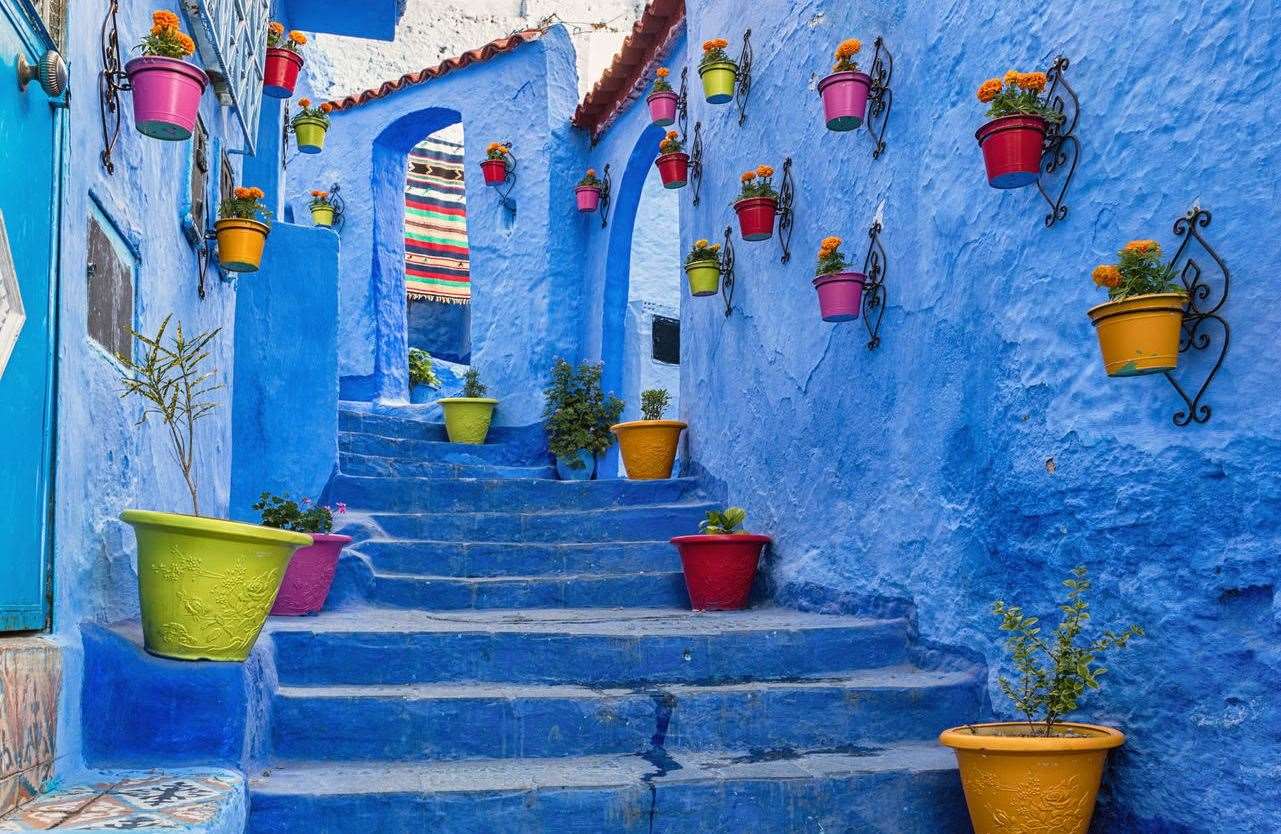 Colourful streets abound in Morocco