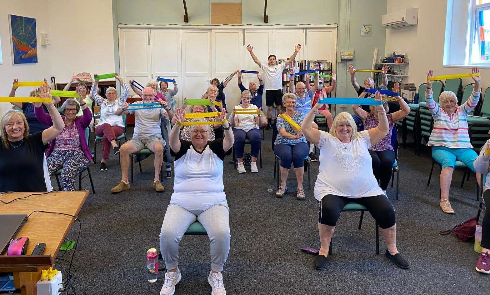 Jake offers seated exercise classes in Sutton St James