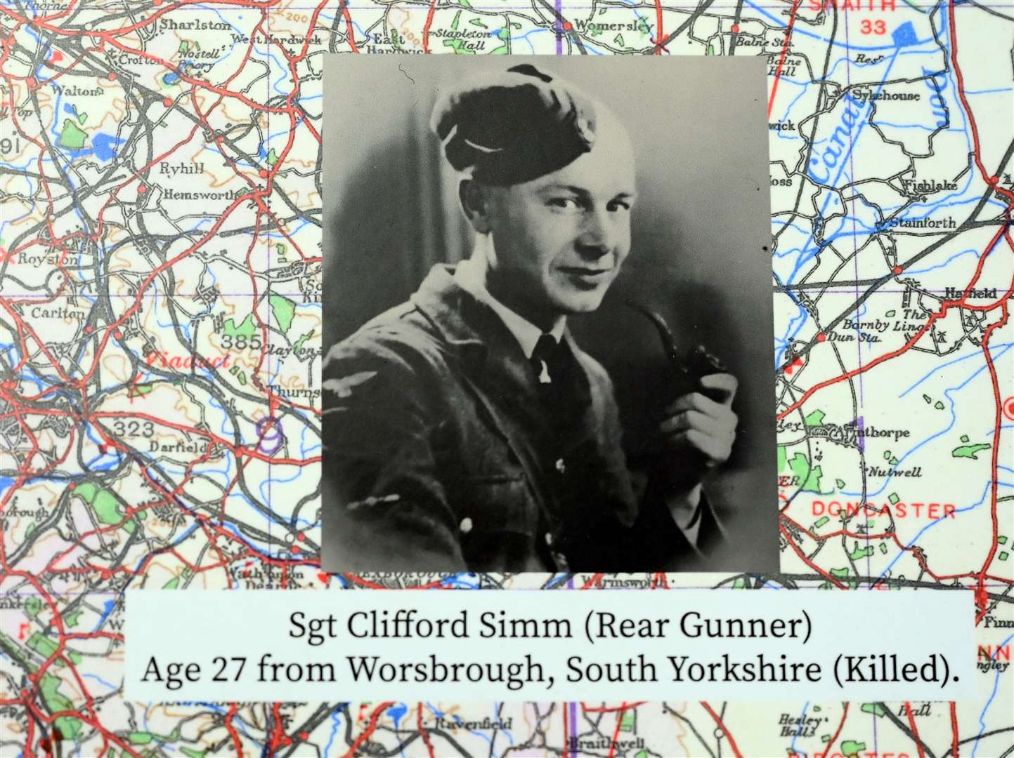 Unveling of plaque to those who died during World War 2 in a Lancaster at Sealeys Lane Parson Drove