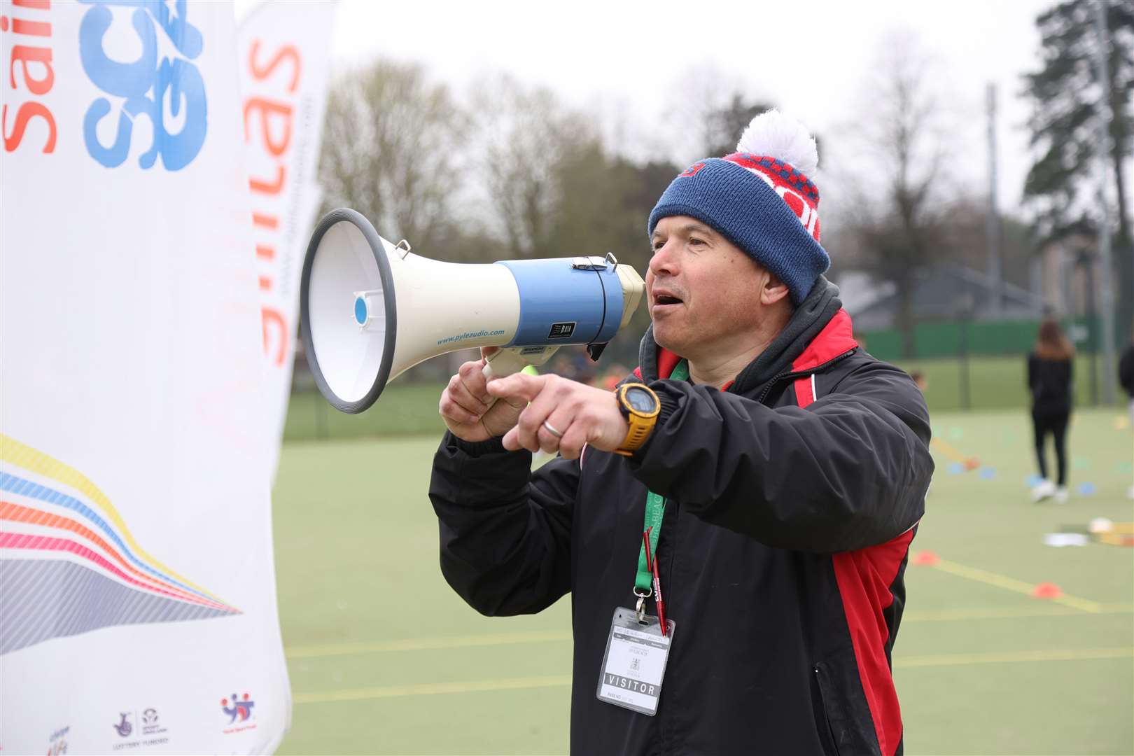 Rupert Gibson, School Games Organiser, was giving his directions