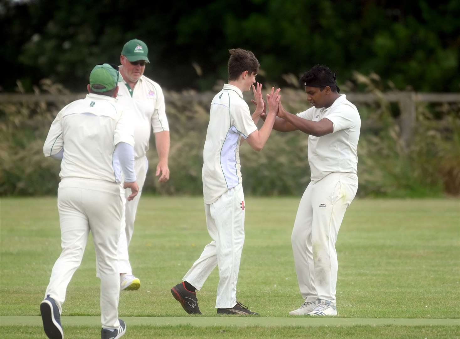Wimblington v Chippenham cricket action