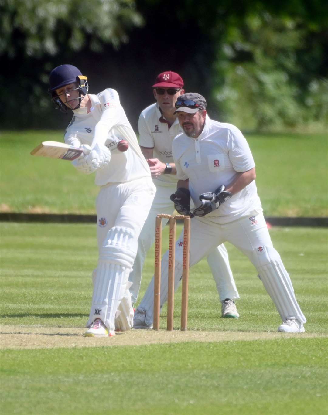Jack Woollard battings for Wisbech 4th v Ely 3rd