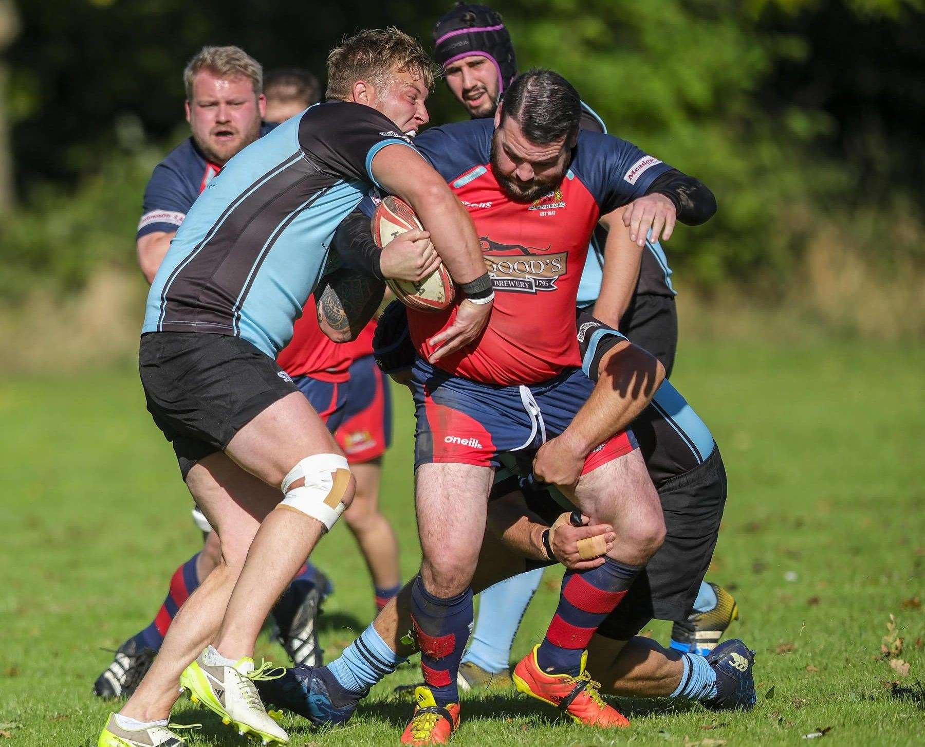 Loosehead prop Ryan Duffy with a strong carry. Picture: Andy Titmuss
