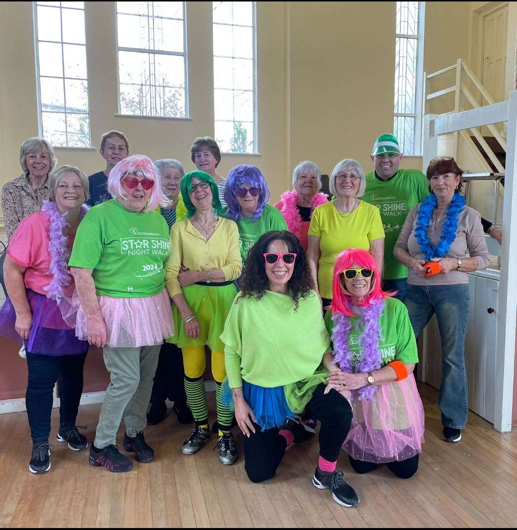 The K Steppers line dancers will be joining the Star Shine Walk in Wisbech in memory of their friend Viv Killingworth