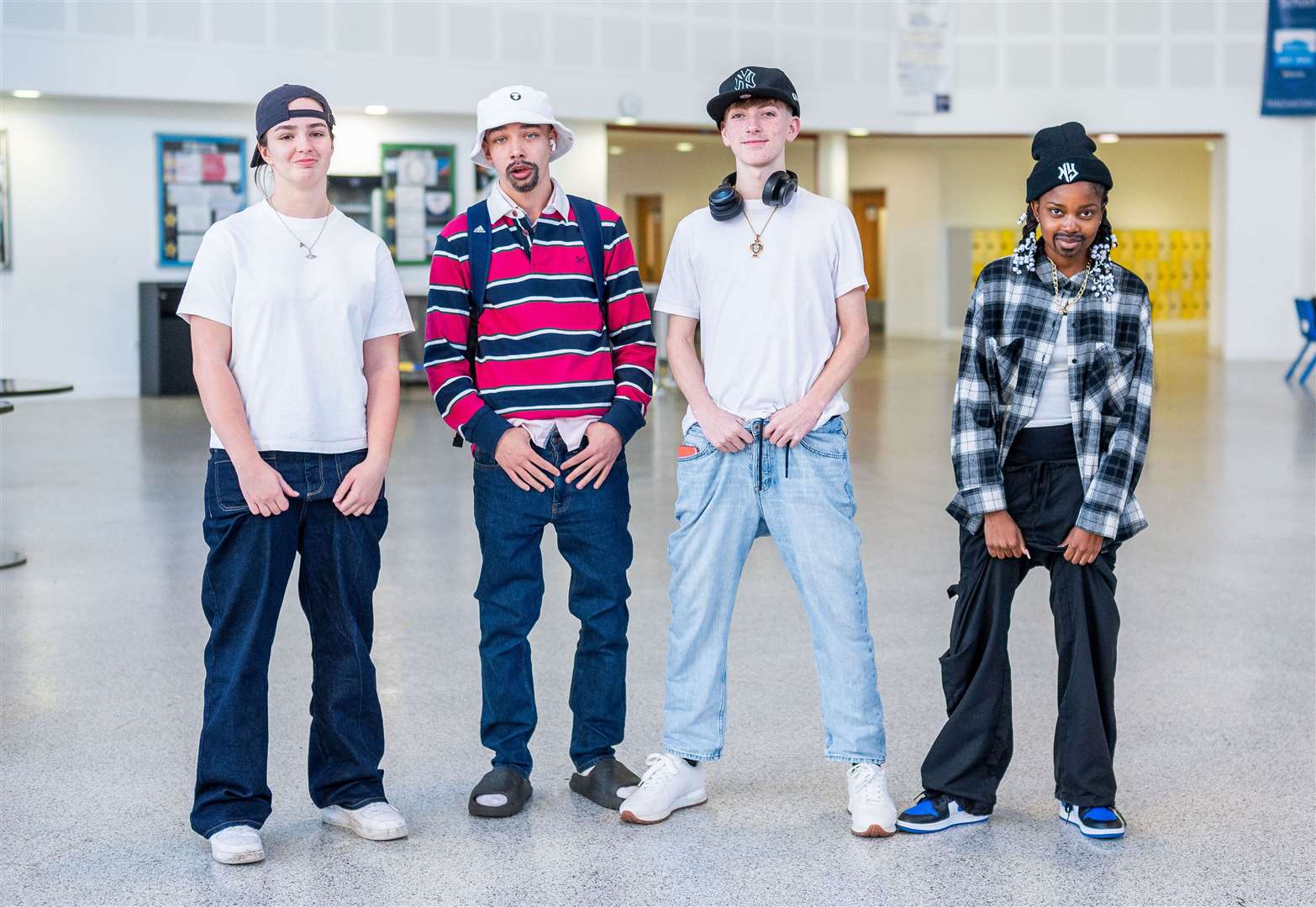 Some of the students in their fancy dress costumes. Photo: Barking Dog Media/Ian Burt.