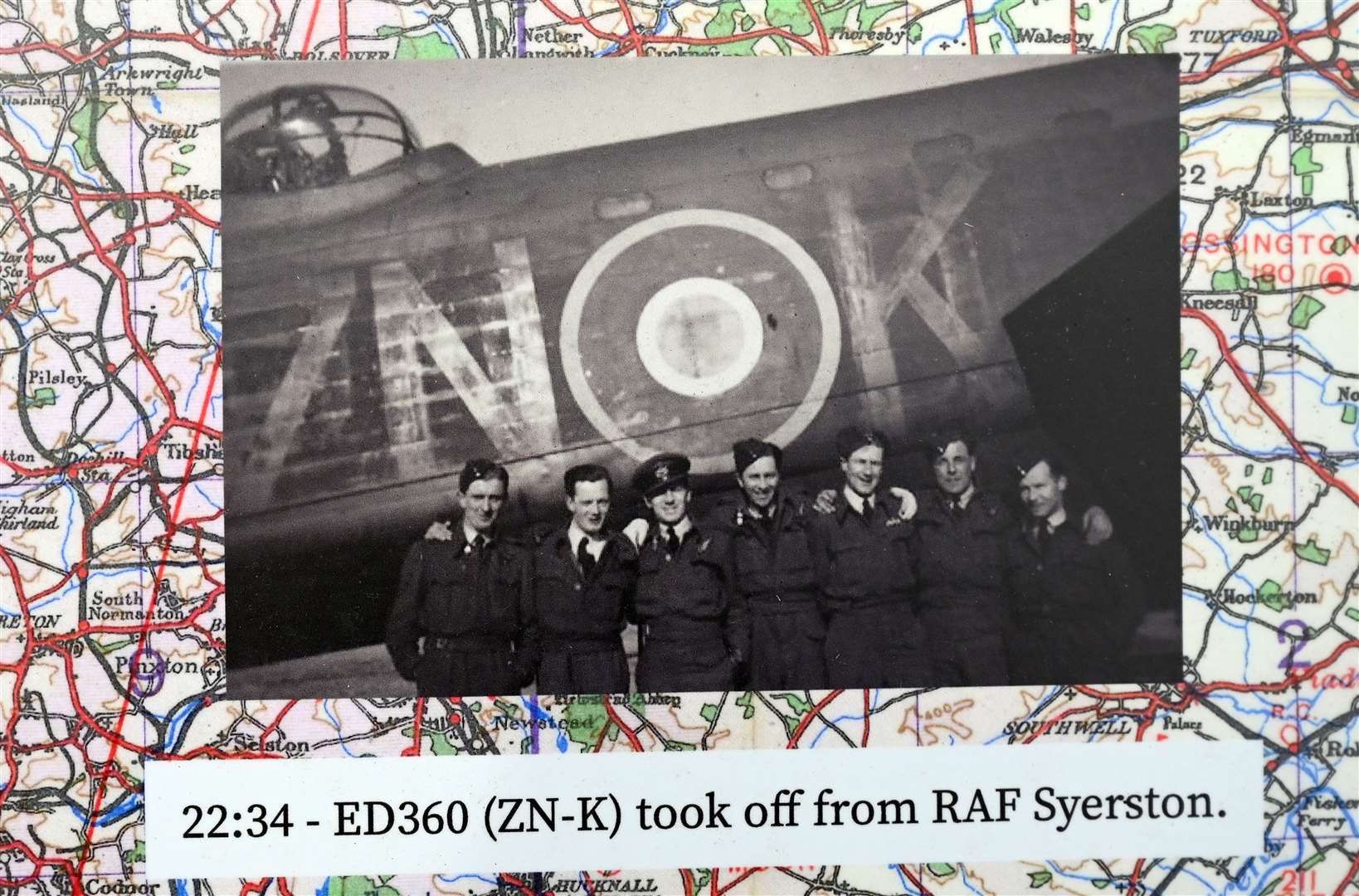 Unveling of plaque to those who died during World War 2 in a Lancaster at Sealeys Lane Parson Drove