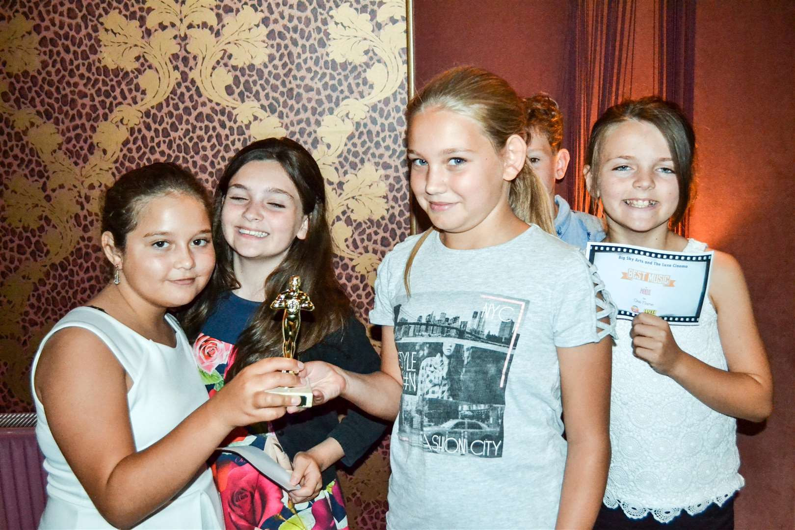 Children from Tydd St Mary school worked with Big Sky Arts to create a short film, which they then watched at a 'red carpet' premiere at the Luxe Cinema in Wisbech. (3297413)
