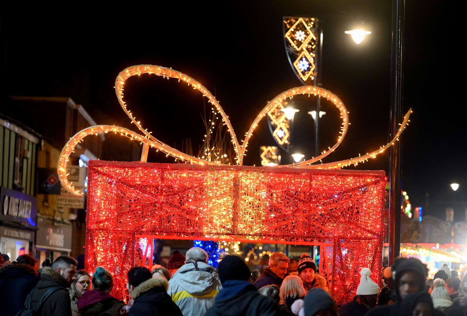 March Christmas lights switch on in December looks like it will bust the event’s budget set aside by the town council
