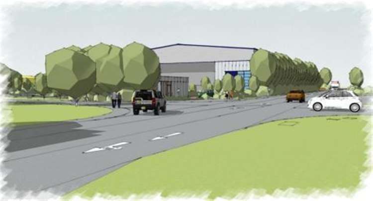 Plans for the former Parkside Nursery site in Wisbech which include a drive-thru Starbucks have been approved. Images: Hulme Upright Architects.