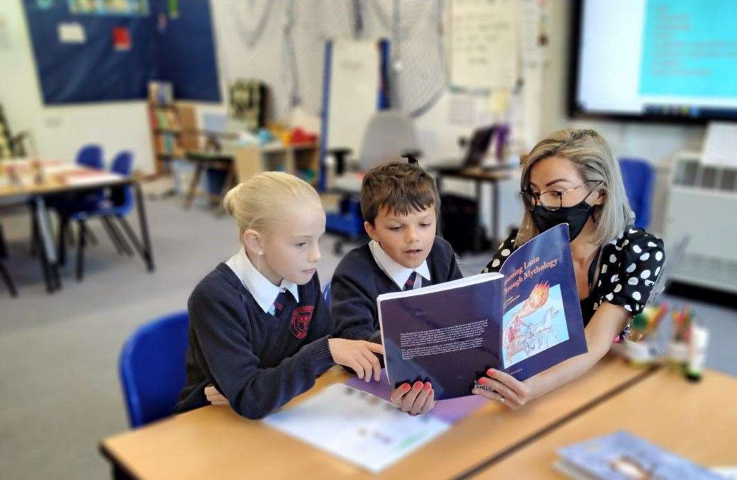 Pupils at Peckover Primary have been learning Latin and classical civilisation. (51570218)