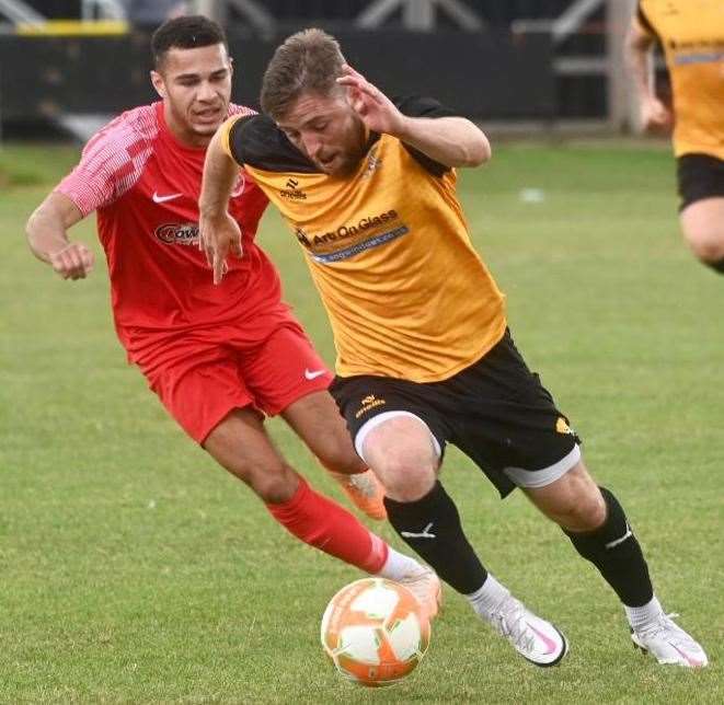 Ben Seymour-Shove scored twice for March Town this afternoon