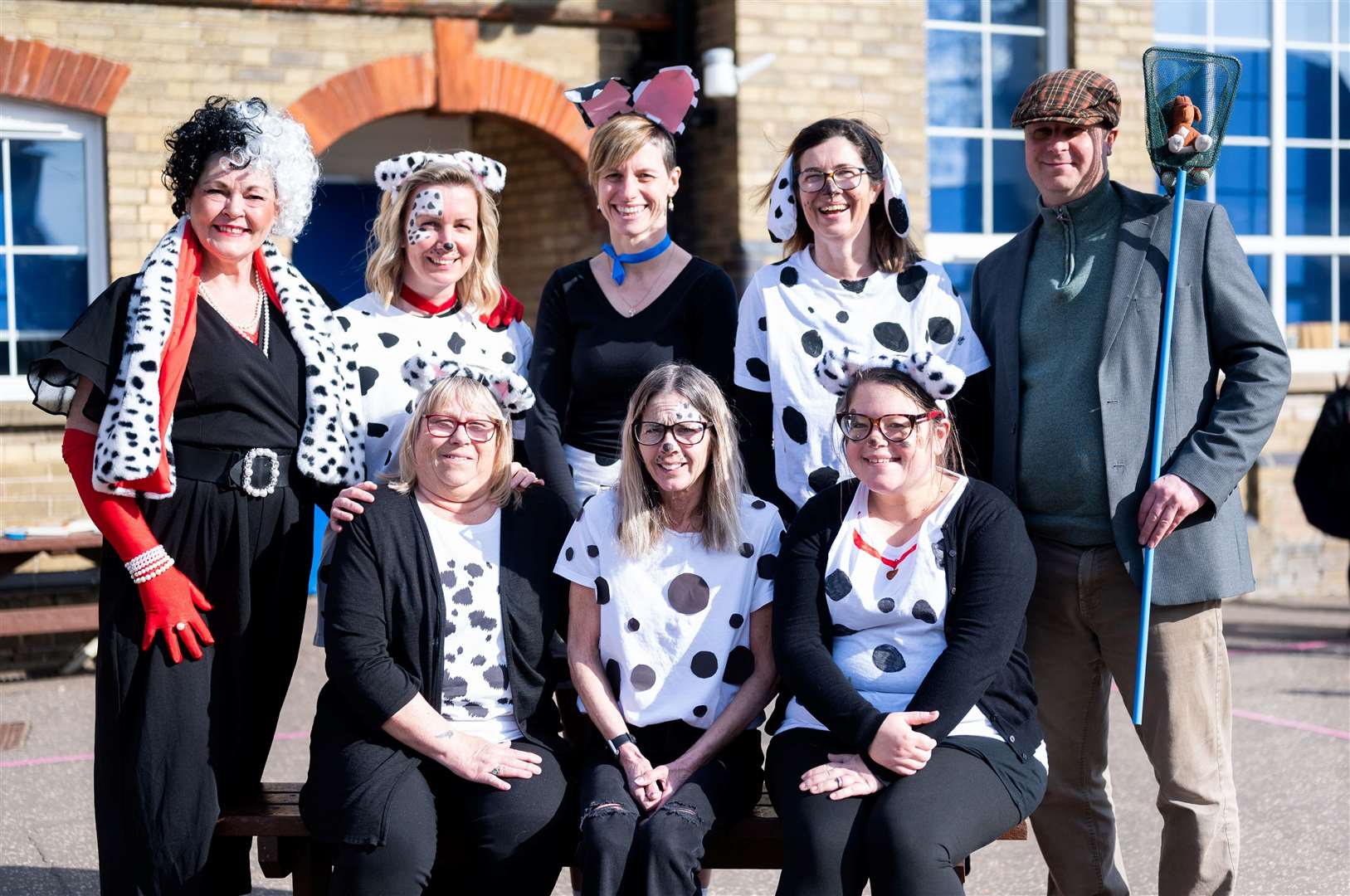 Staff dressed with an 101 Dalmatians theme