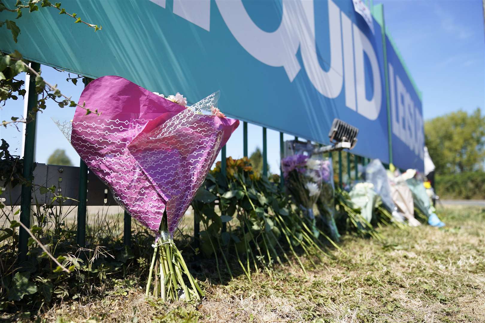 Floral tributes were left outside Liquid Leisure (Andrew Matthews/PA)