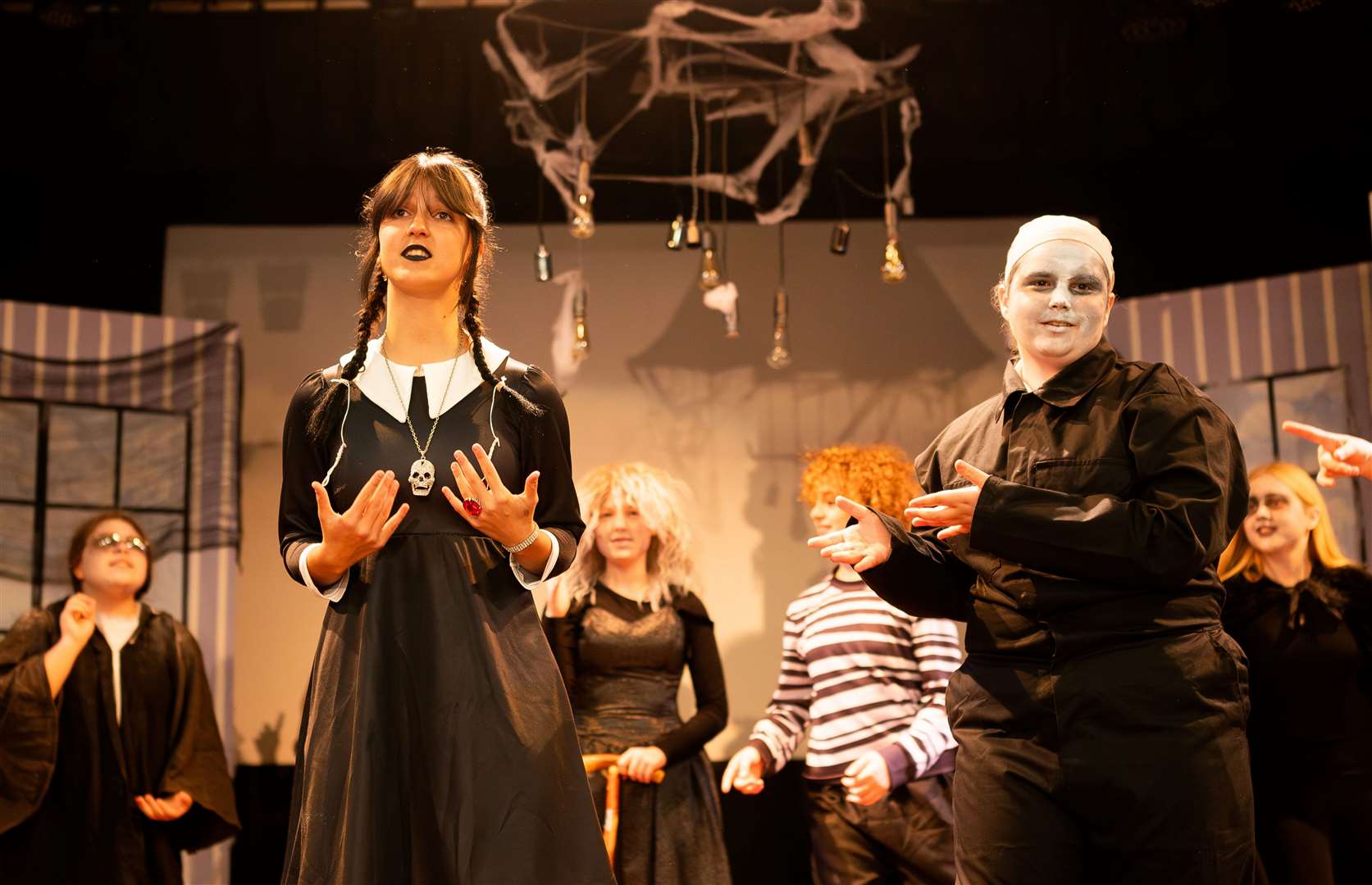 Morticia, Gomez, Wednesday and Puglsely will be joined by Uncle Fester, Grandmama and Lurch, when Marshland High School stages The Addams Family Musical from November 7 to 9.