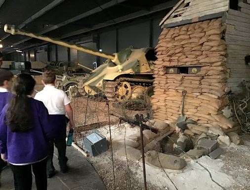 Pupils from Nene and Ramnoth School enjoyed their trip to Duxford Imperial War Museum.