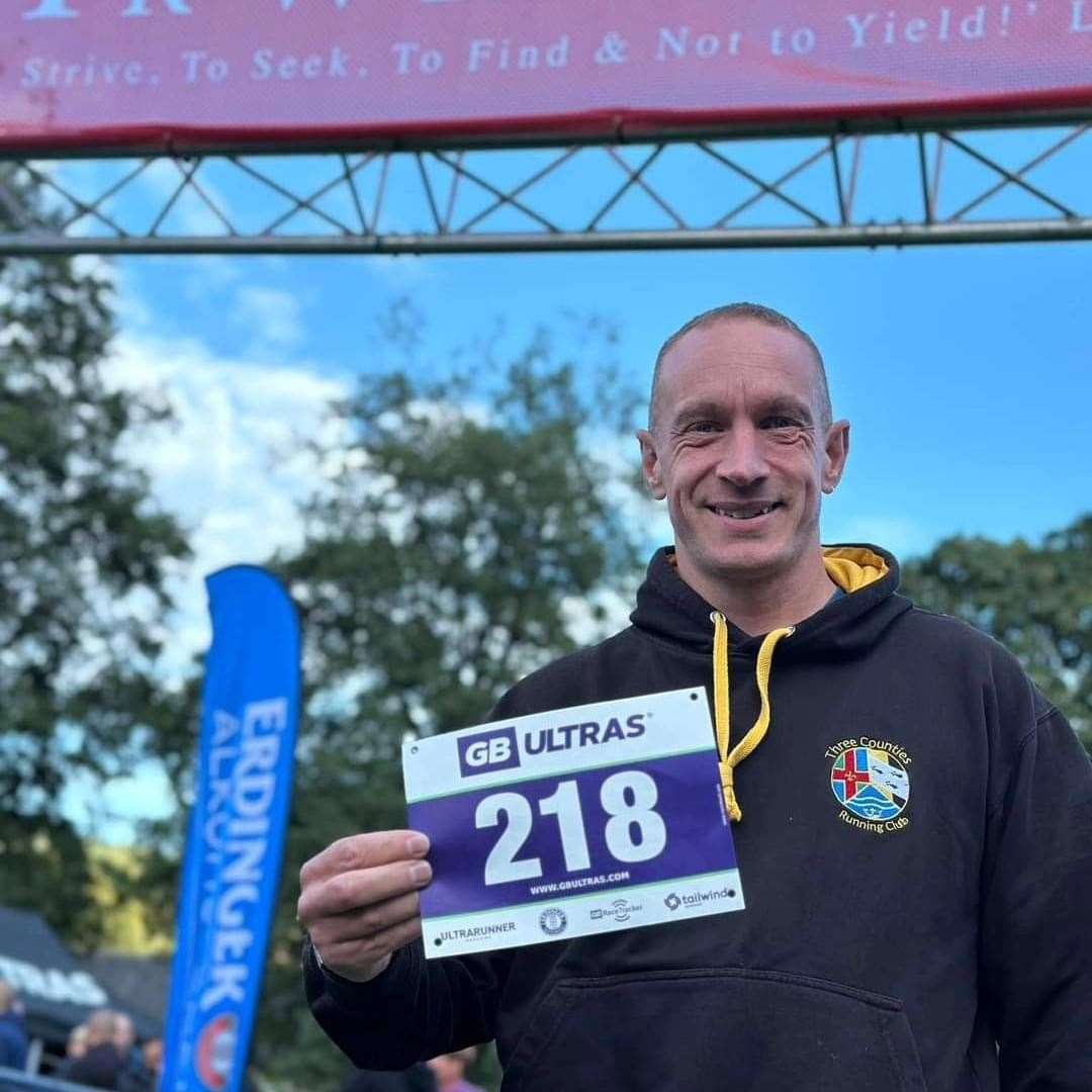 Craig Freestone following his ultra challenge at Snowdonia National Park
