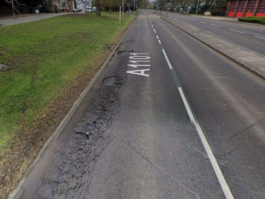Potholes on roads in Wisbech. Picture credit: Google Maps