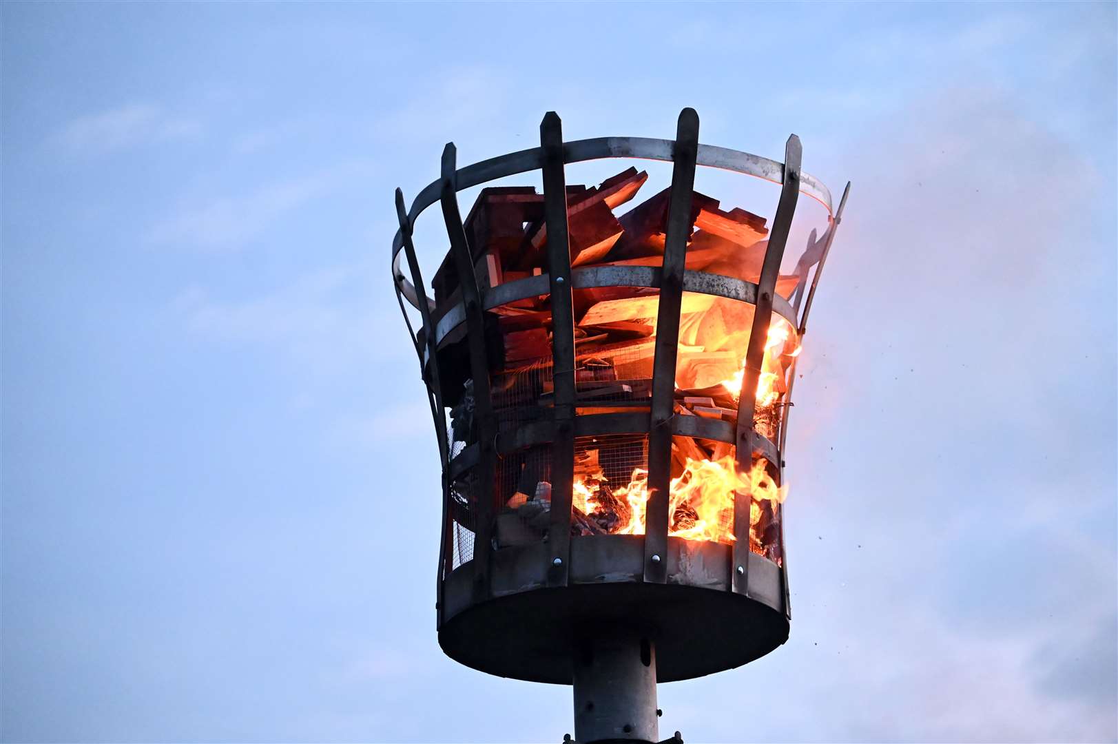 March Jubilee celebrations with the beacon being lit by March Mayor Kim French and Lt Col Nigel 'Spence' Spencer,. (57078474)