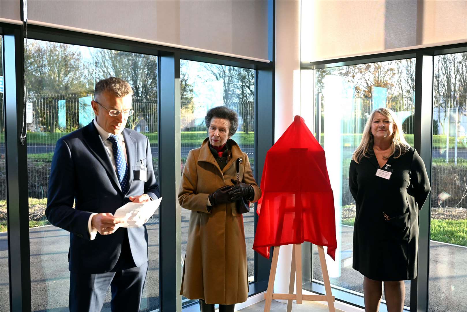 Princess Anne visiting the North Cambridgeshire Training Centre in Chatteris