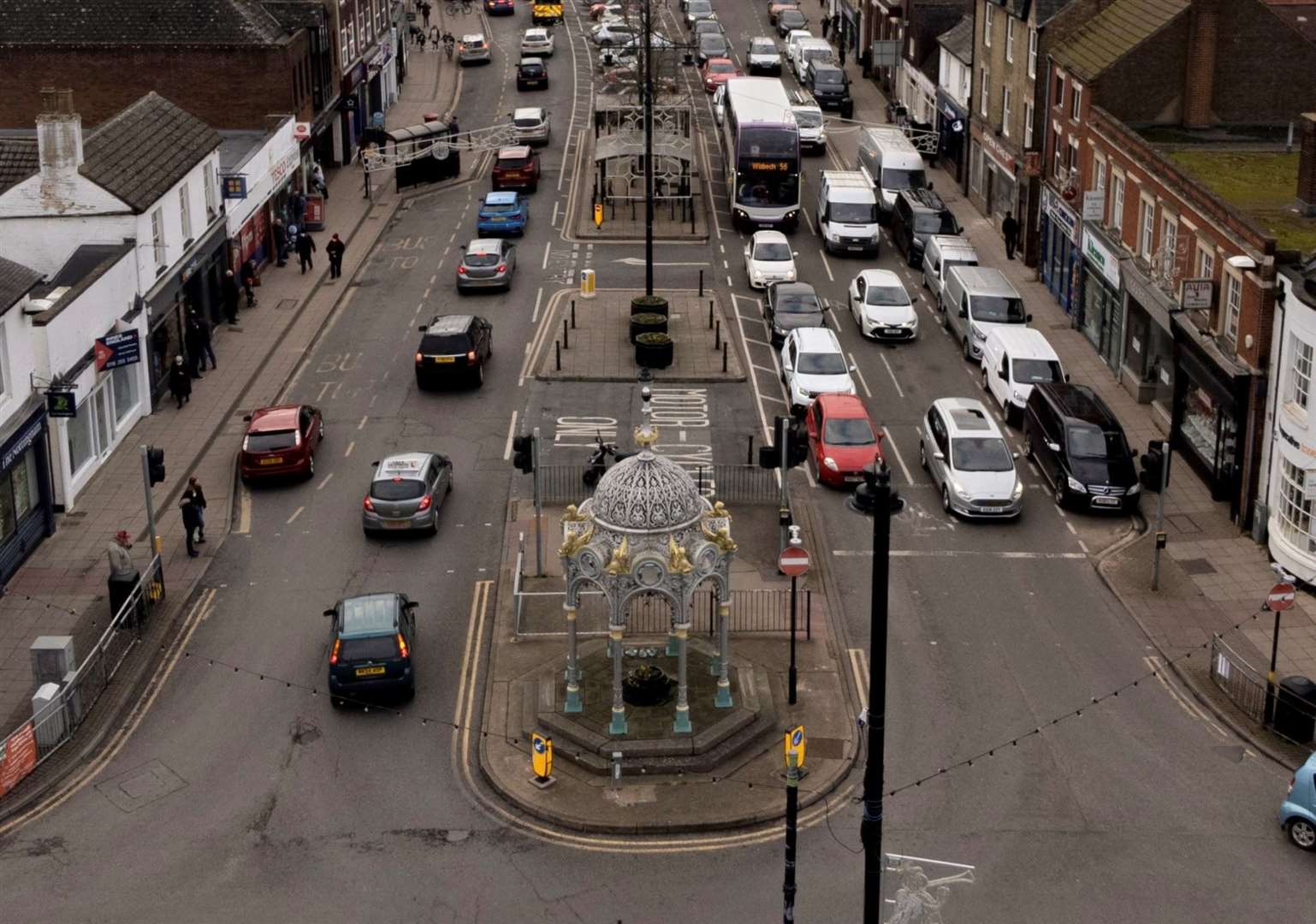 Councillors are having another look at where to place March Fountain when it is moved as part of the Broad Street works.