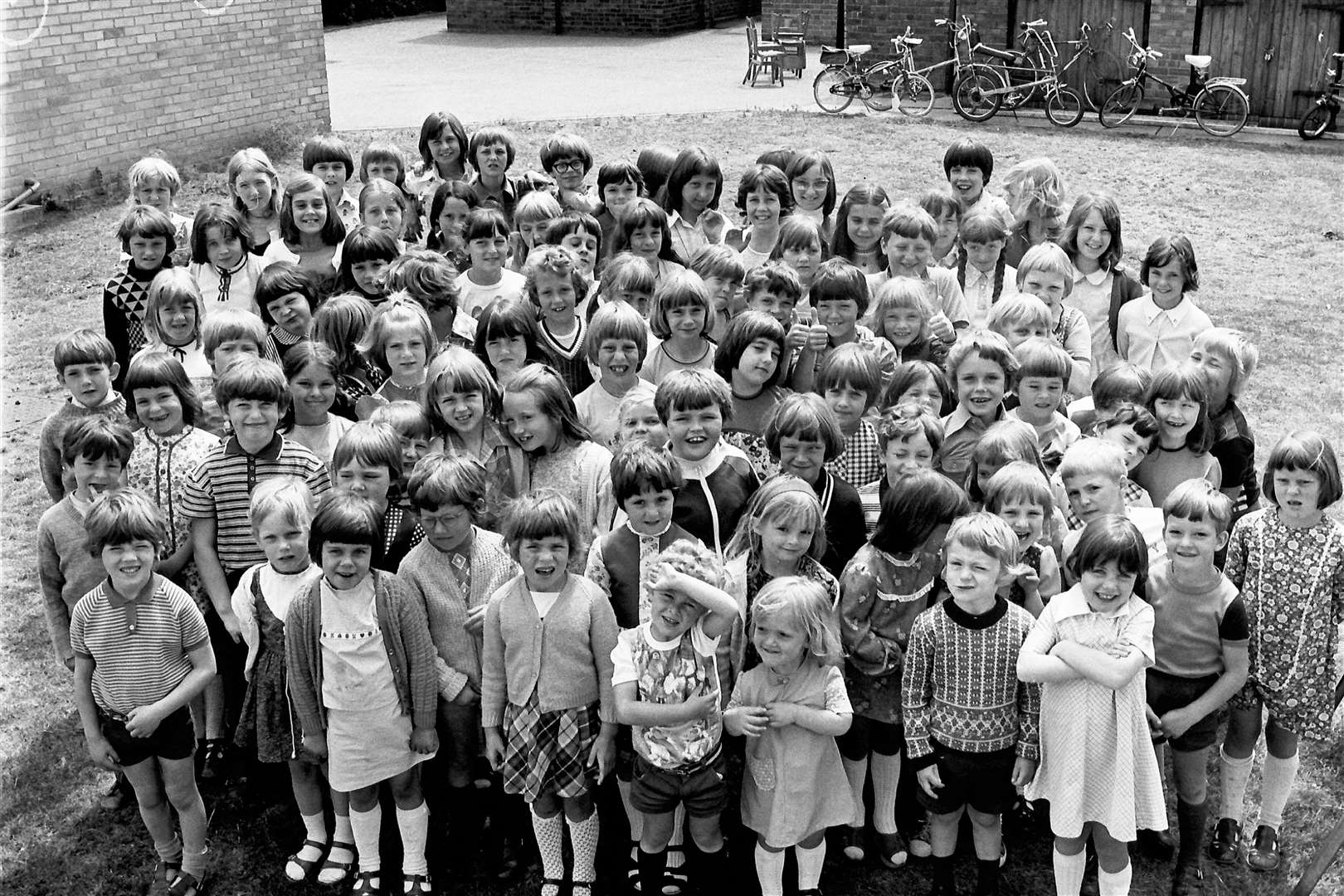 Children pictured in Norfolk in July 1976 shortly after the UK experienced 15 consecutive days of high temperatures