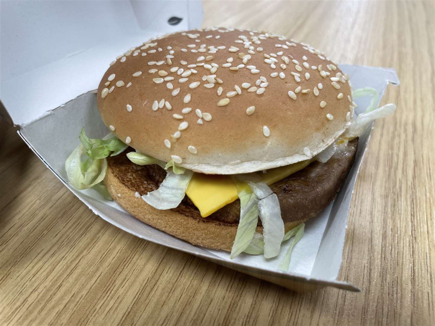 The McPlant burger has been co-developed with Beyond Meat