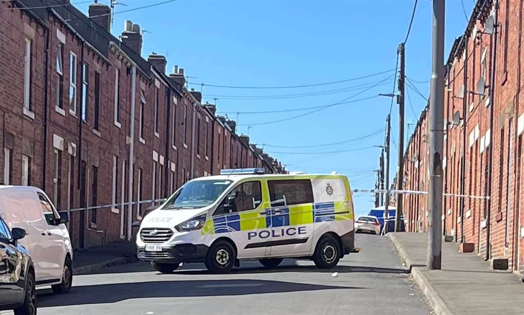 The incident took place in Elm Street, South Moor, Stanley, County Durham (Tom Wilkinson/PA)