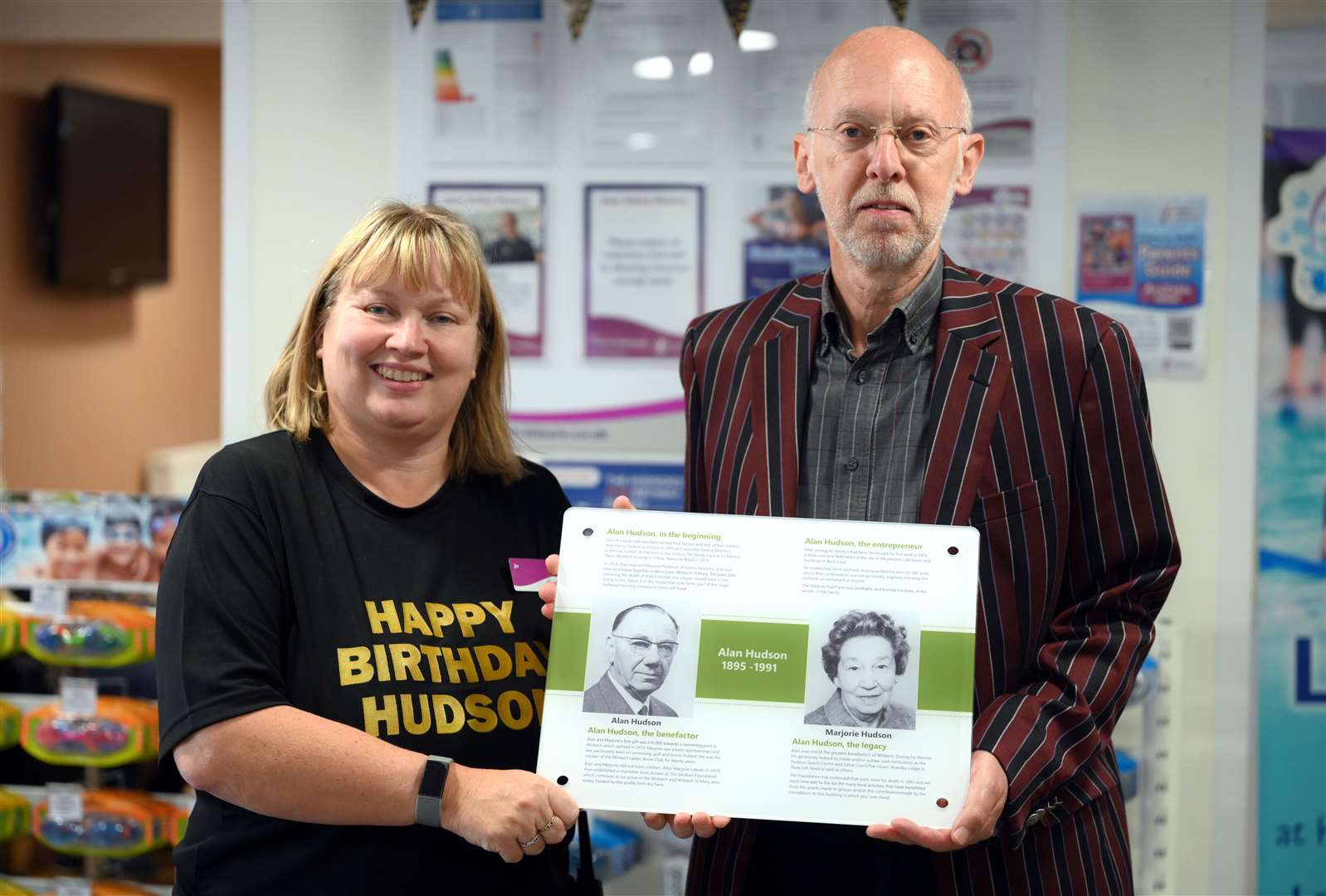 Hudson 50th Anniversary..Jo Cott and David Ball chairman Hudson Foundation. (59862007)