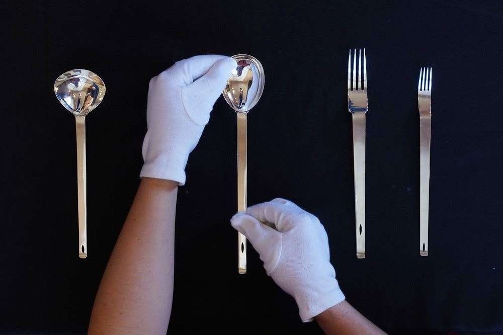 Cutlery designed by Charles Rennie Mackintosh will also be sold in the auction (Stewart Attwood/Lyon & Turnbull/PA)