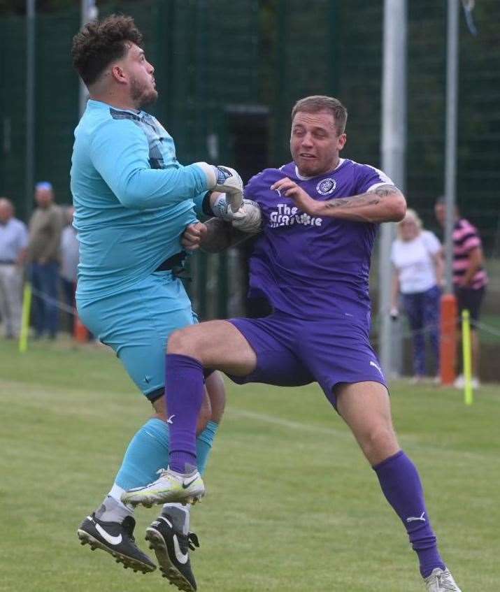 Action from Leverington Sports against Stanground Sports