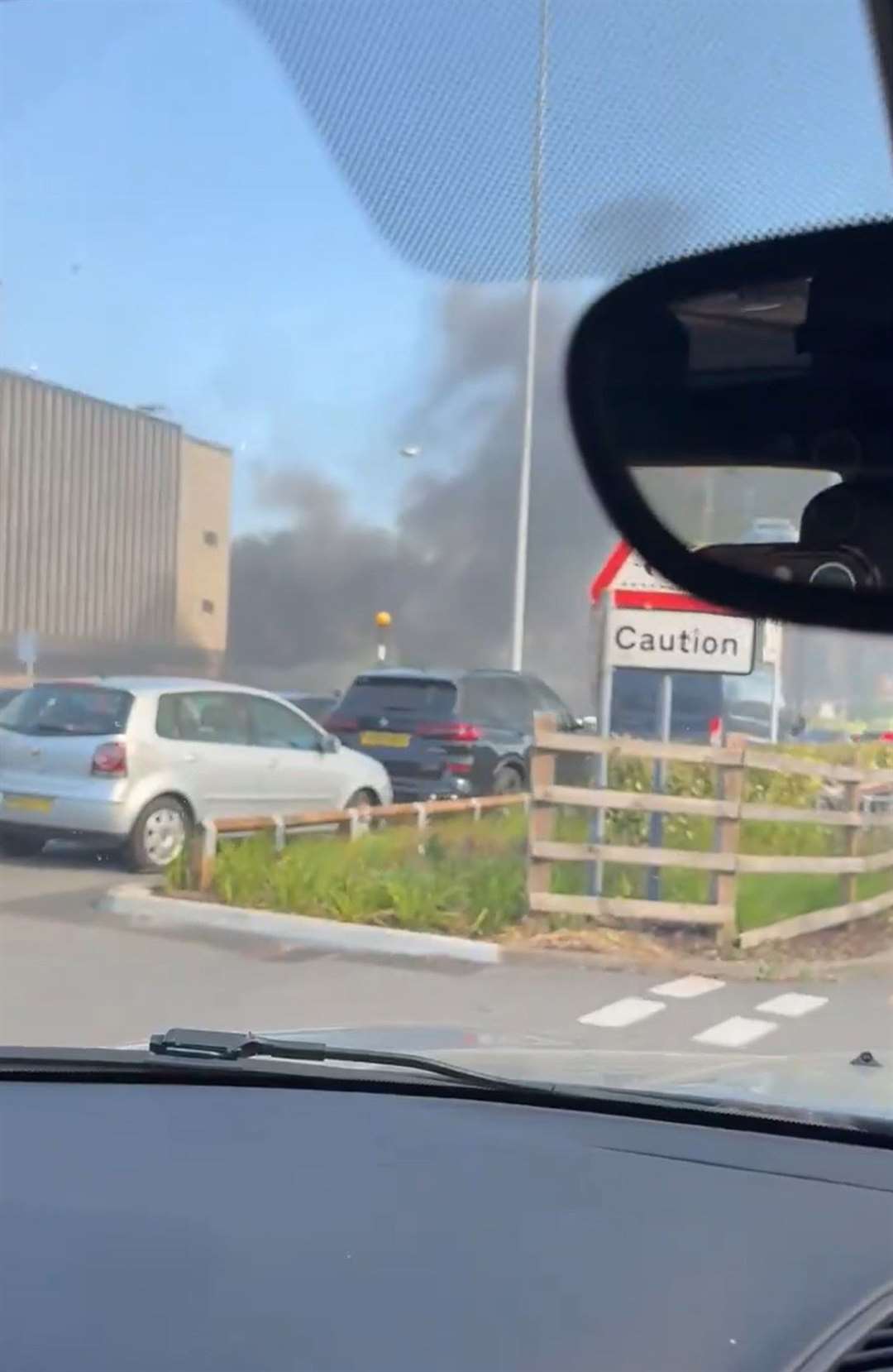 Fire at the Brent Cross shopping centre (Rosanna Rafel-Rix/PA)