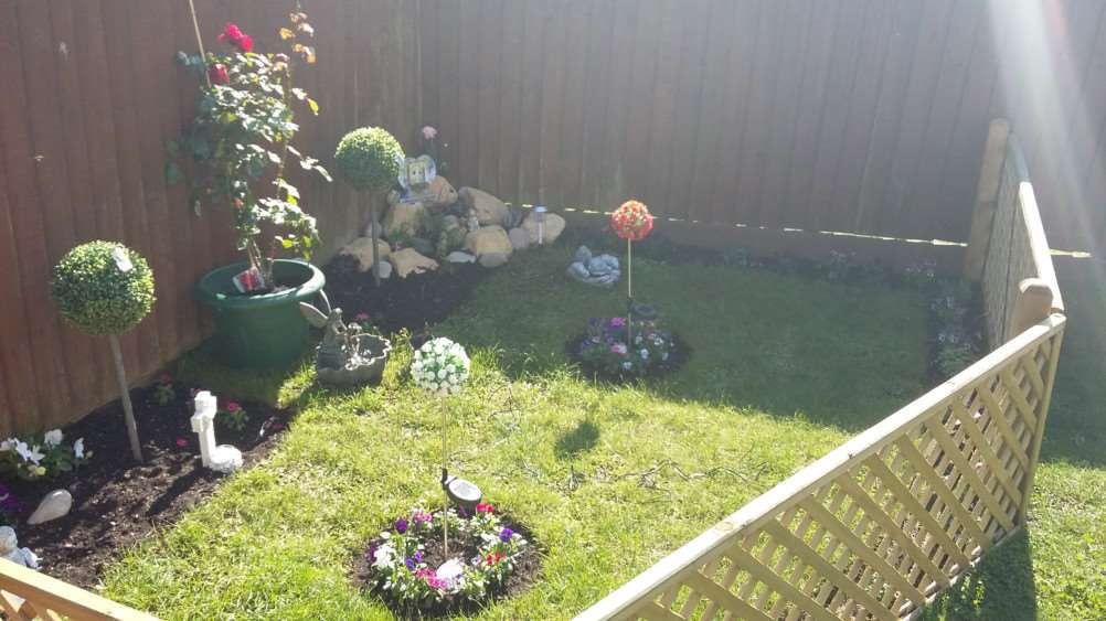 The memorial garden