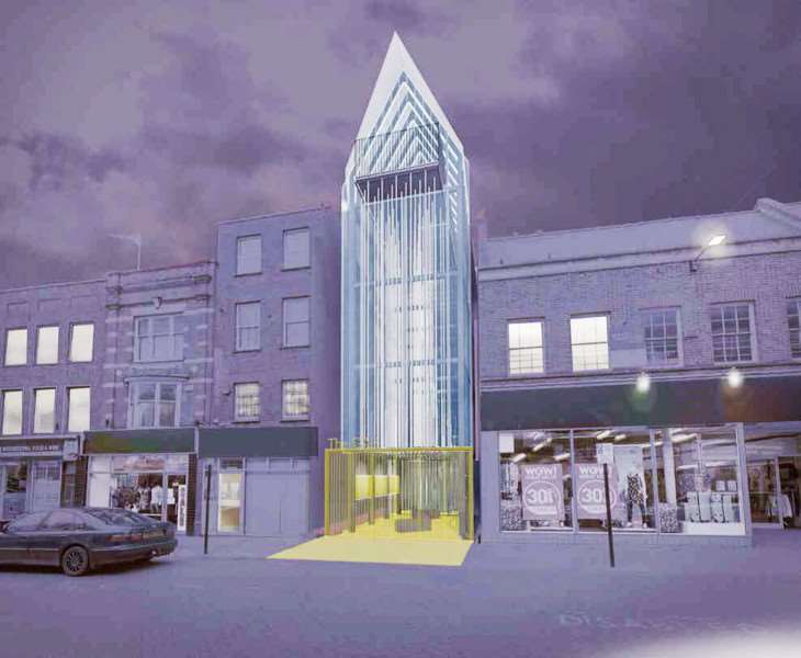 An artist's impression of how The Gap will look at night.