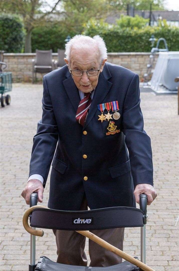 Captain Tom Moore won the hearts of the nation with his fundraising efforts last April.