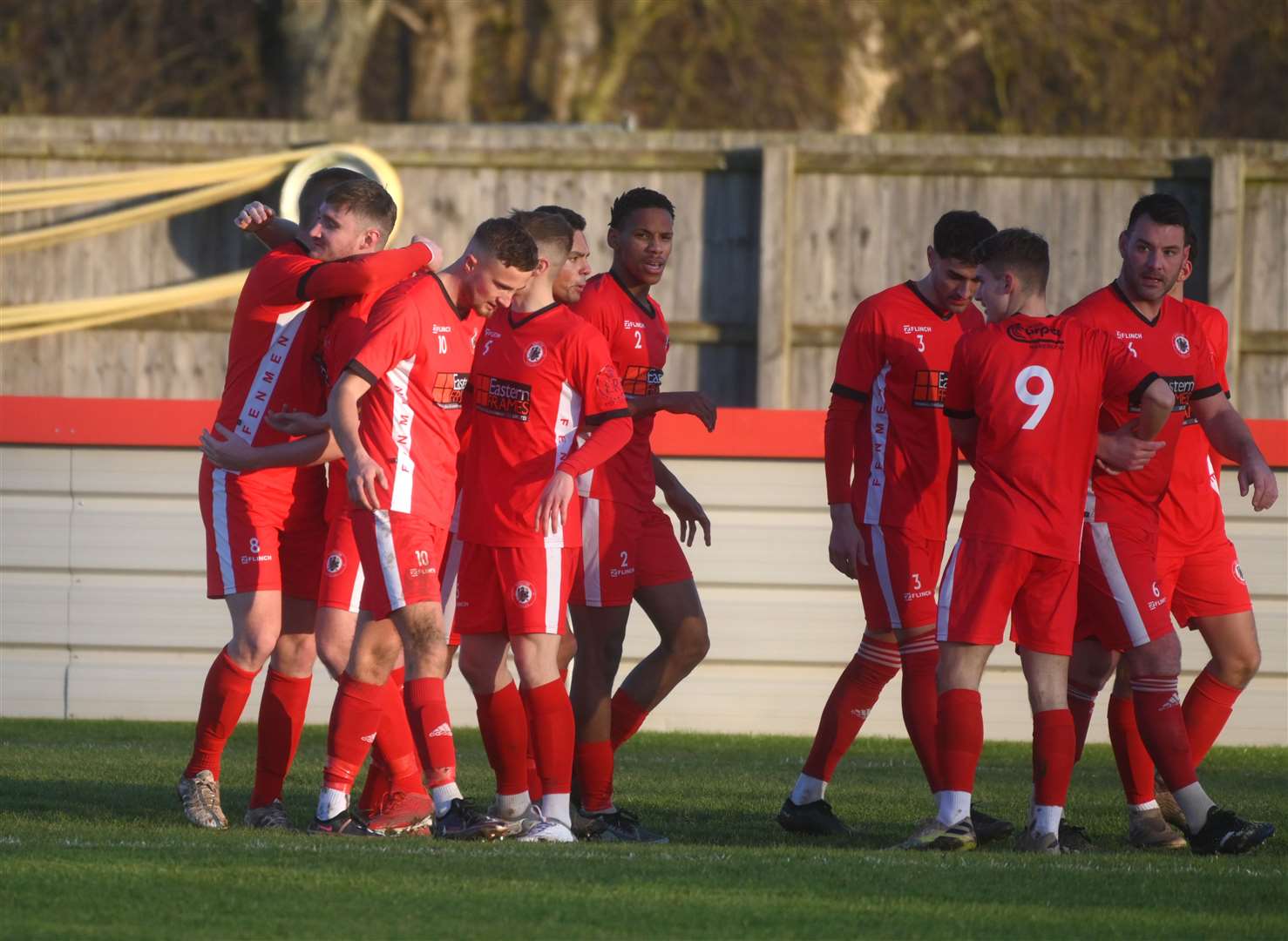 Celebrations as the Fenmen take the lead